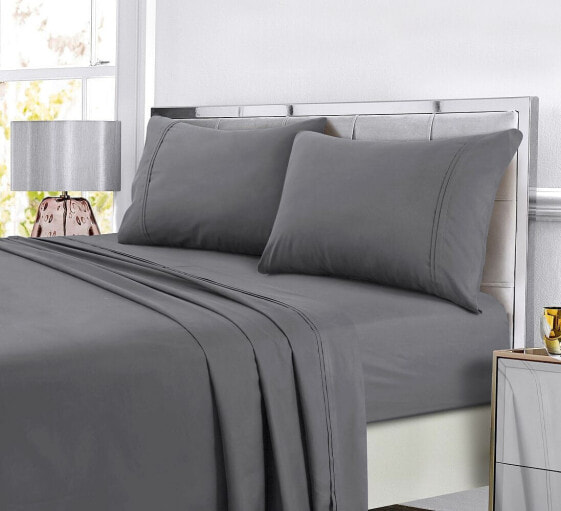 Super Soft Solid DP Easy-Care Extra Deep Pocket Sheet King Sheet Set