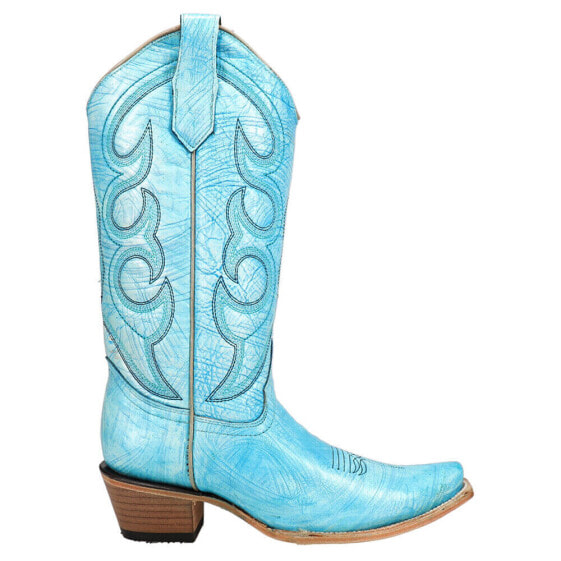 Circle G by Corral Ld Snip Toe Cowboy Womens Blue Casual Boots L5982