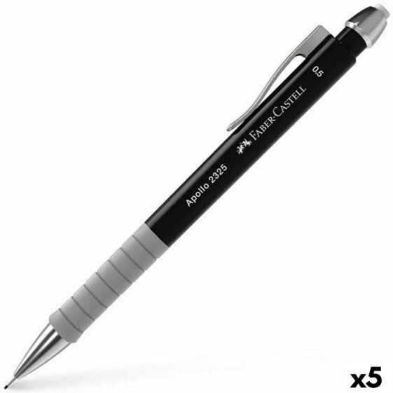 Механический карандаш Faber-Castell Apollo 2325 Чёрный 0,5 мм (5 штук)