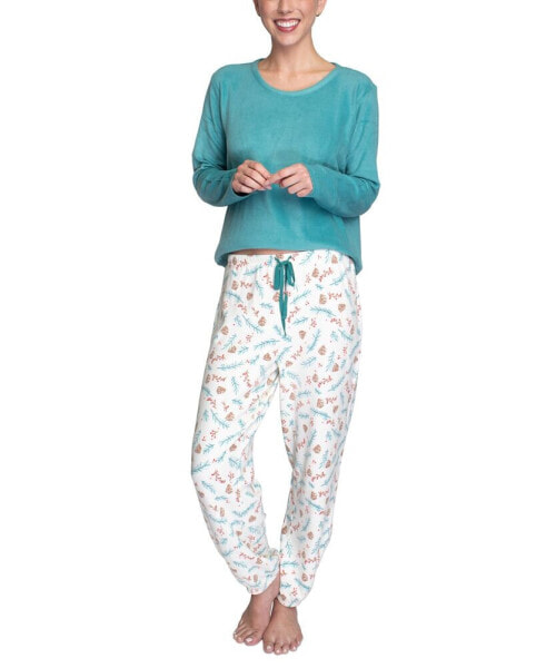 Women's Animal-Print 2-Pc. Lounge & Pajama Set