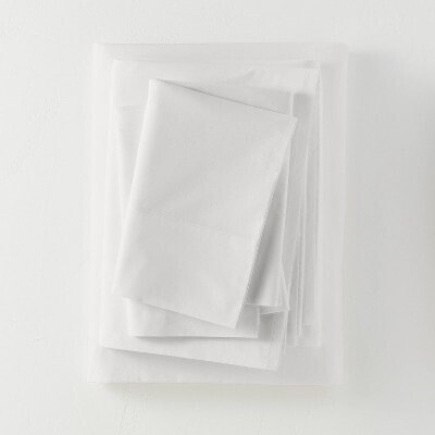 Washed Supima Percale Solid Sheet Set - Casaluna