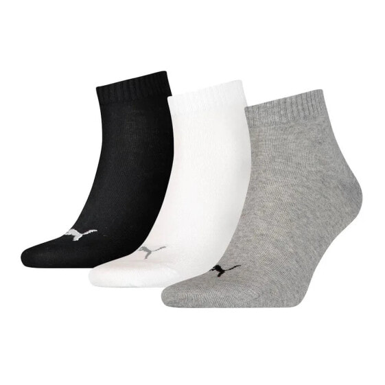 PUMA Plain Quarter short socks 3 pairs