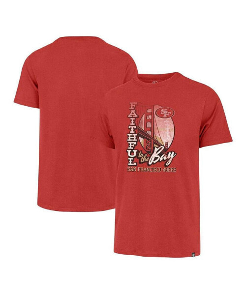 Men's Scarlet Distressed San Francisco 49ers Regional Franklin T-shirt