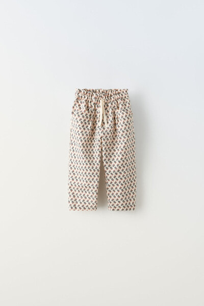 Printed trousers with pockets