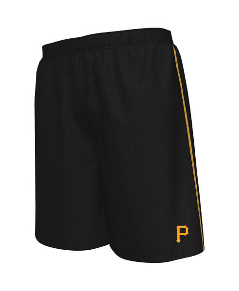 Men's Black Pittsburgh Pirates Big Tall Mesh Shorts