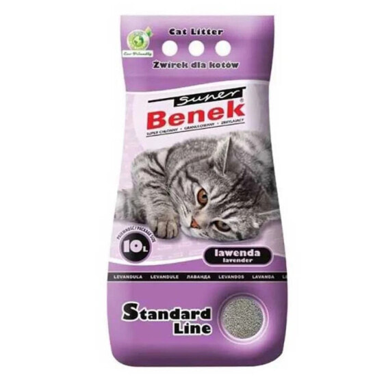 SUPER BENEK Standard Lavender Active 10l Cat Litter