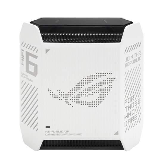 ASUS ROG Rapture GT6 - White - Internal - Mesh router - Power - 538.8 m² - Tri-band (2.4 GHz / 5 GHz / 5 GHz)