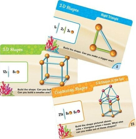 Learning Resources Zestaw do budowy brył geometrycznych Learning Resources LER 1773