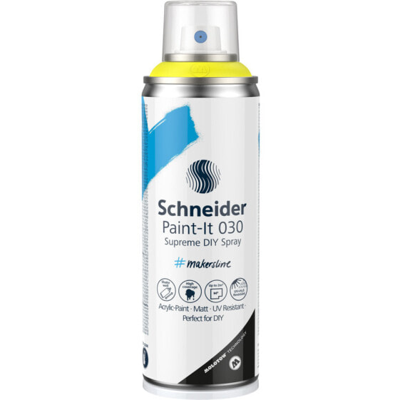 Schneider Schreibgeräte Paint-It 030 Supreme DIY Spray - 200 ml - Yellow - Matte - Spray can