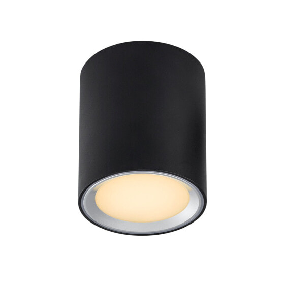 Nordlux Fallon - Round - Ceiling/wall - Surface mounted - Black - Steel - Home - Metal