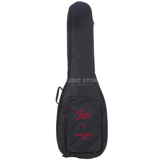 Fame E-Bass "Basic" Gigbag Black with Red Logo