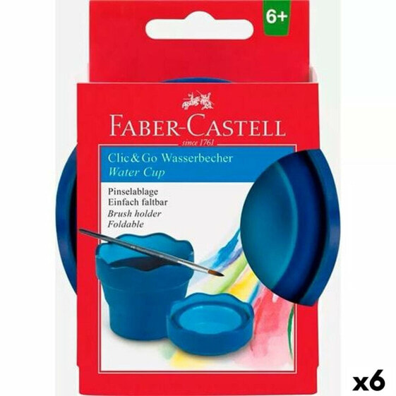 Стакан складной Faber-Castell Clic & Go синий 6 предметов