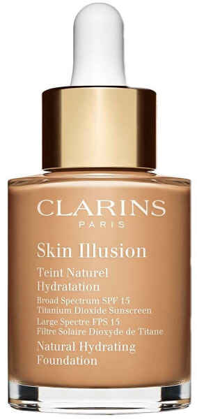 Clarins Skin Illusion Natural Hydrating Foundation SPF15, оттенок #113-chestnut, объем 30 мл