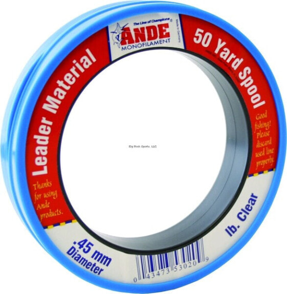 Ande Mono Leader Wrist Spool (20lb-80lb, 50yd, Clear)