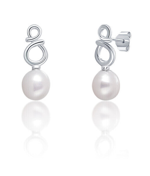 Серьги JwL Luxury Pearls Harmony White
