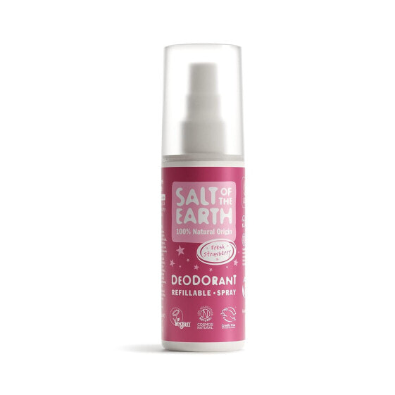 Salt Of The Earth Natural Deodorant Spray, Ginger & Jasmine - Vegan, Long-Lasting Protection, Refillable, Cruelty Free - 100 ml