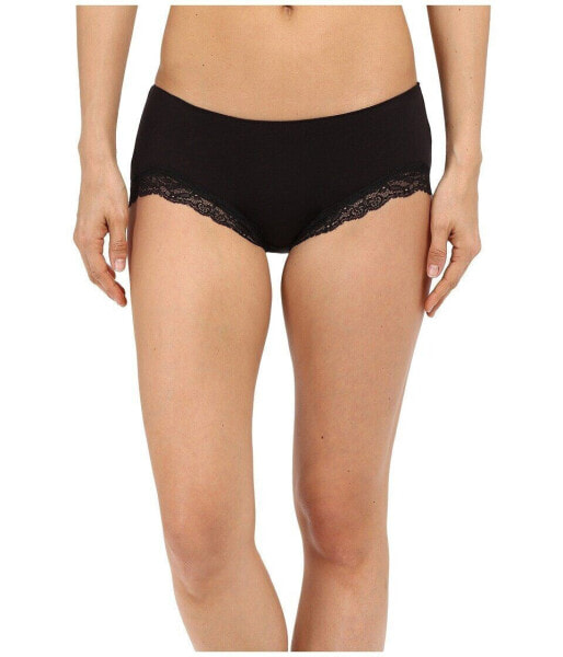Only Hearts 292132 Women's Organic Cotton Hipster Panty,Black Size Medium