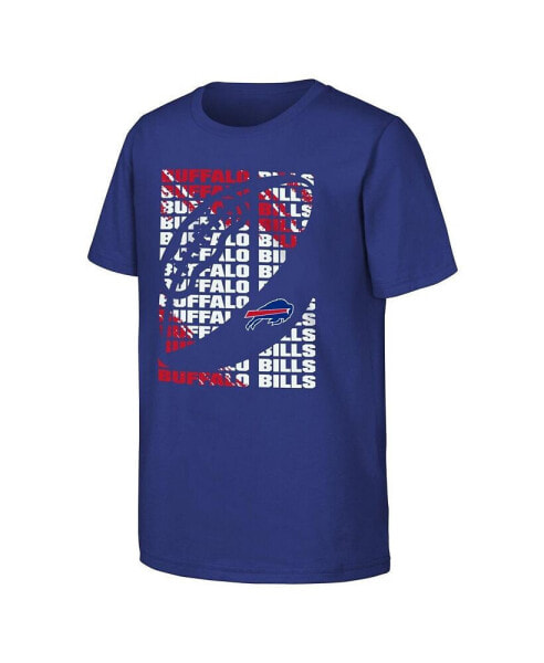 Youth Royal Buffalo Bills Box T-Shirt