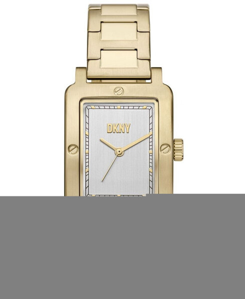 Часы наручные DKNY City Rivet с золотистым браслетом из нержавеющей стали 29 мм