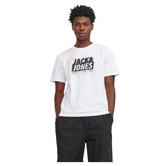 JACK & JONES Map Logo short sleeve T-shirt