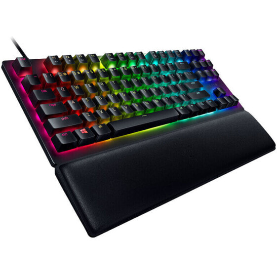 Razer Huntsman V2 Gaming Tastatur, TKL, Red Switch - schwarz