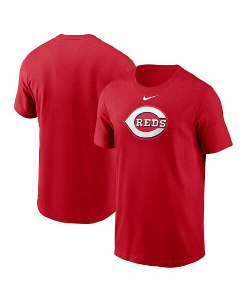 Men's Red Cincinnati Reds Fuse Logo T-Shirt