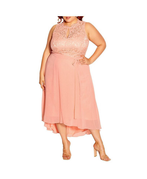 Plus Size Hi Lo Lover Sweetheart Dress