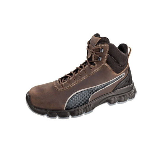 Puma Cordur Brown Mid M MLI-S14B9 shoes, dark brown