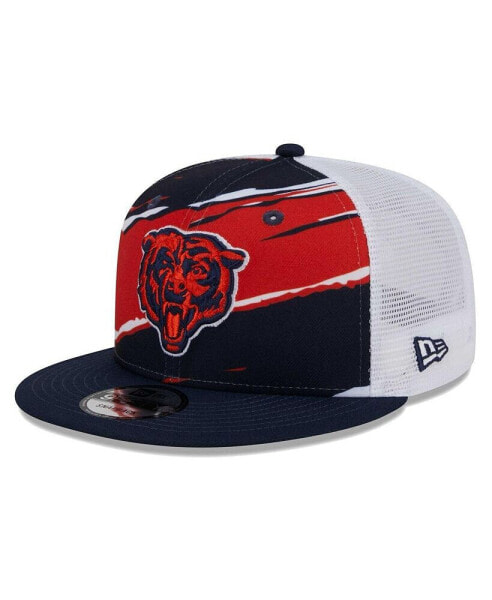 Men's Navy Chicago Bears Tear Trucker 9FIFTY Snapback Hat