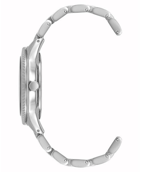 Women's Quartz Silver-Tone Alloy Link Bracelet Watch, 37.5mm
