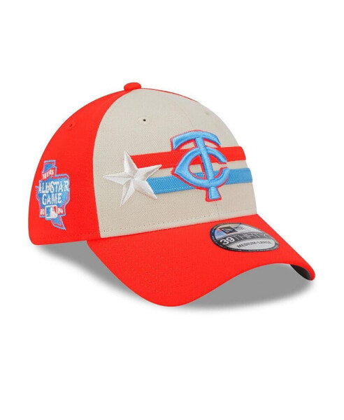 Men's Tan/Coral Minnesota Twins 2024 MLB All-Star Game 39THIRTY Flex Hat