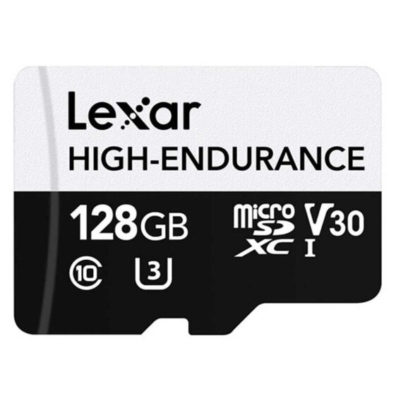 LEXAR High-Endurance MicroSDXC UHS-I Clase 10 128GB memory card