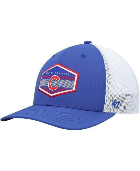 Men's Royal, White Chicago Cubs Spring Training Burgess Trucker Snapback Hat