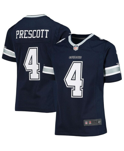 Big Girls Dak Prescott Navy Dallas Cowboys Team Game Jersey