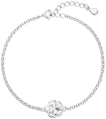 Silver bracelet with Swarovski crystal 33117.1
