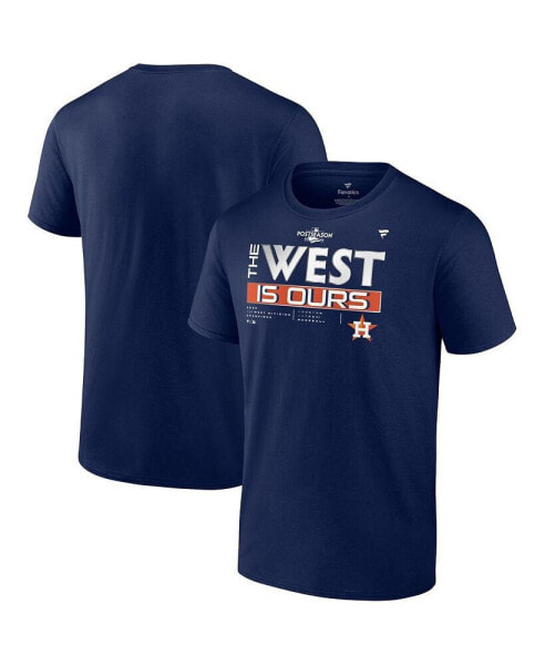 Men's Navy Houston Astros 2022 AL West Division Champions Locker Room Big and Tall T-shirt