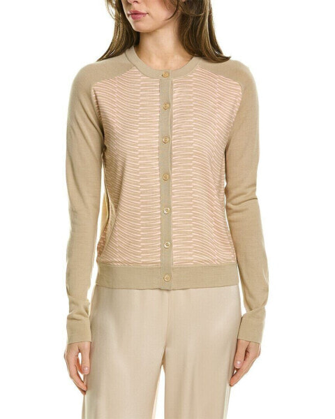 St. John Wool-Blend Cardigan Women's