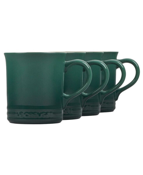 13 oz. Stoneware Set of Four Coffee Mugs