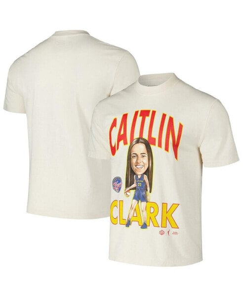 Men's and Women's Caitlin Clark Cream Indiana Fever Draft T-Shirt