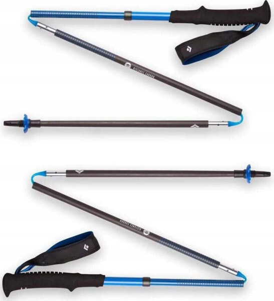 Black Diamond Black Diamond Distance Carbon Z trekking poles, fitness equipment (blue, 1 pair, 125 cm)