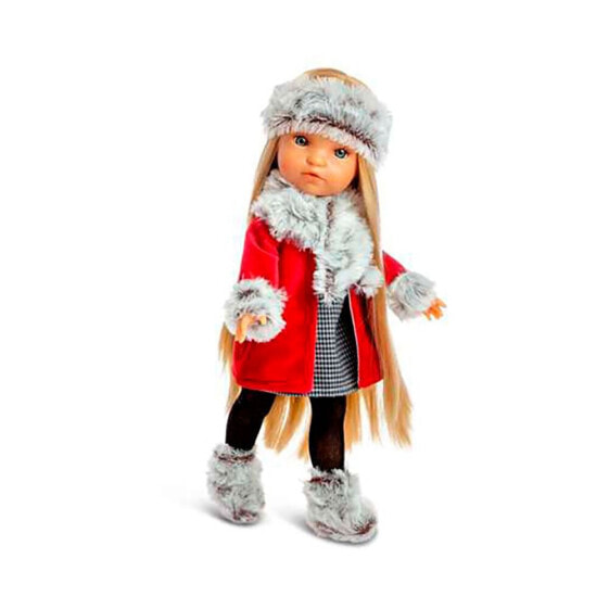 BERJUAN Fashion Woman Blonde Red Coat 849-21 Doll