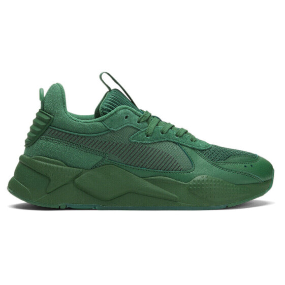 Puma RsX Mono Lace Up Mens Green Sneakers Casual Shoes 39348701