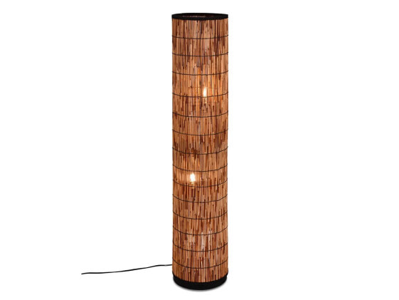 Stehlampe Lampenschirm Rattan Natur