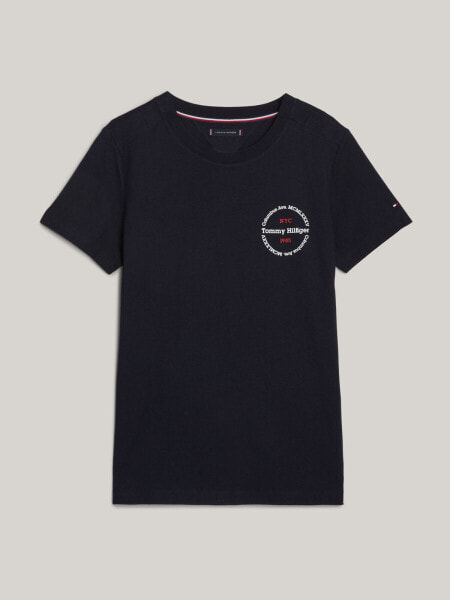 Slim Fit Round Logo T-Shirt