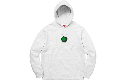 Толстовка Supreme SS19 Apple серого цвета