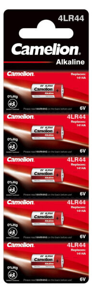 Camelion 12050544 - 4LR44 - Alkaline - 6 V - 5 pc(s) - 150 mAh - 25.1 mm