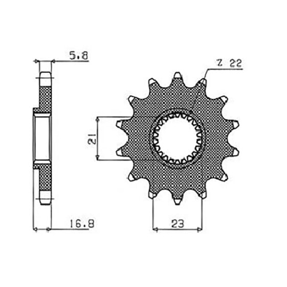 SUNSTAR SPROCKETS 520 Pitch 37016 Steel front sprocket