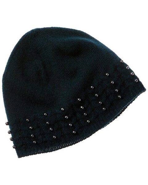 Forte Cashmere Pearl Studded Cashmere Hat Women's