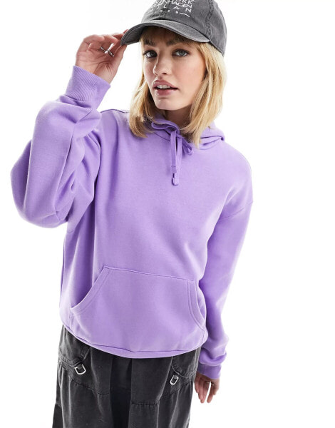 Monki hoodie in dark lilac