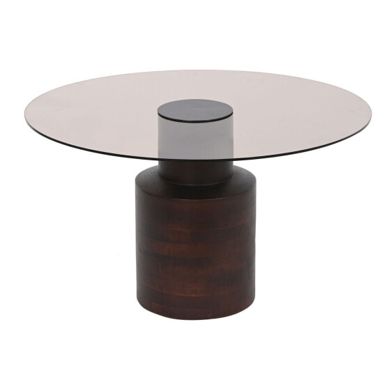 Кофейный столик DKD Home Decor Стеклянный Древесина манго 80 x 80 x 40 cm